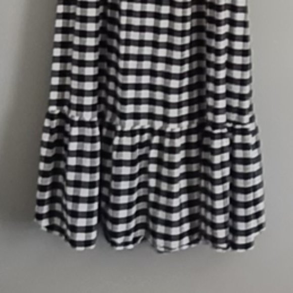 LOFT Black and White Gingham Dress - Picture 8 of 8